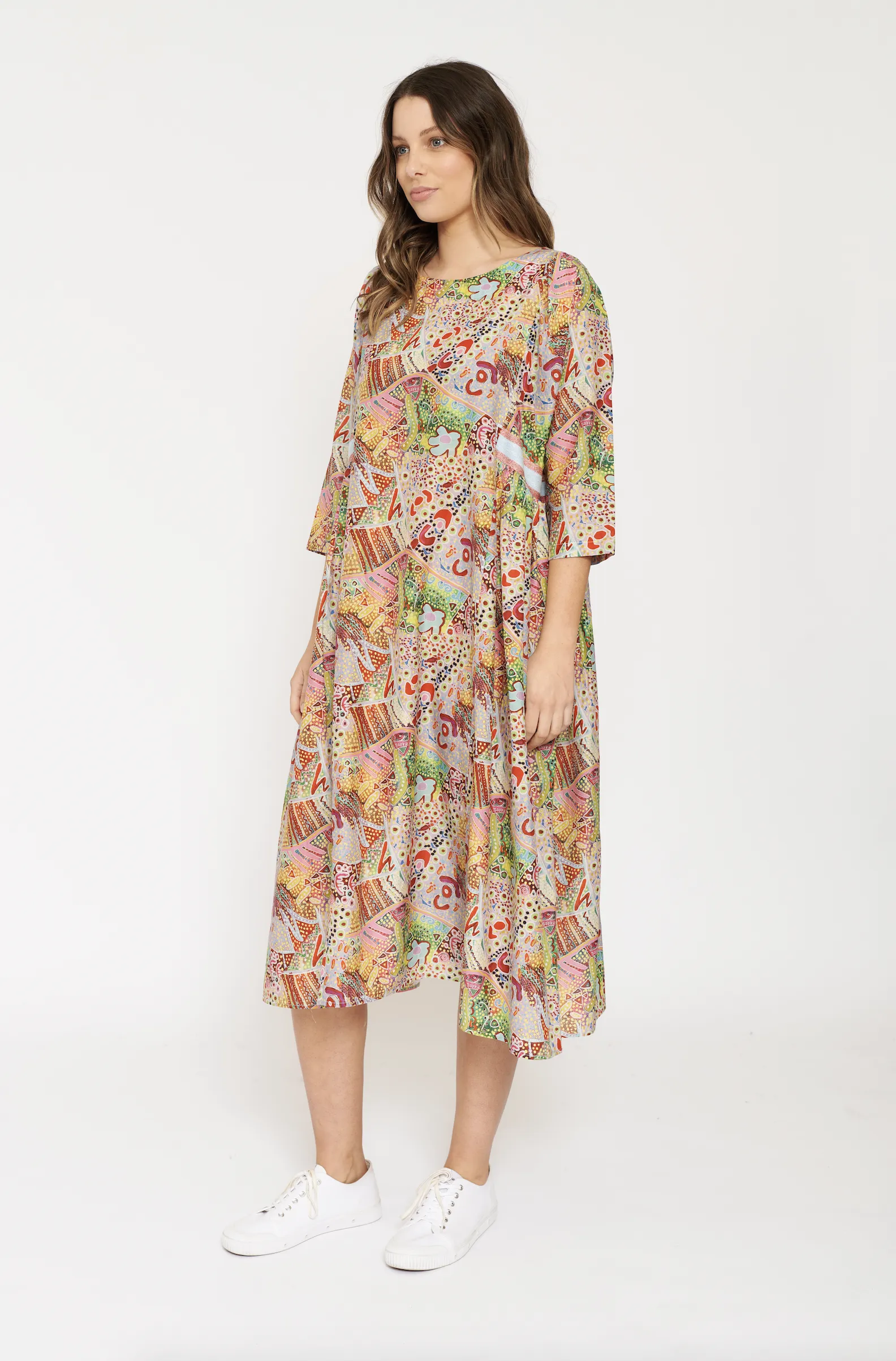 Alice Dress In Moments Print