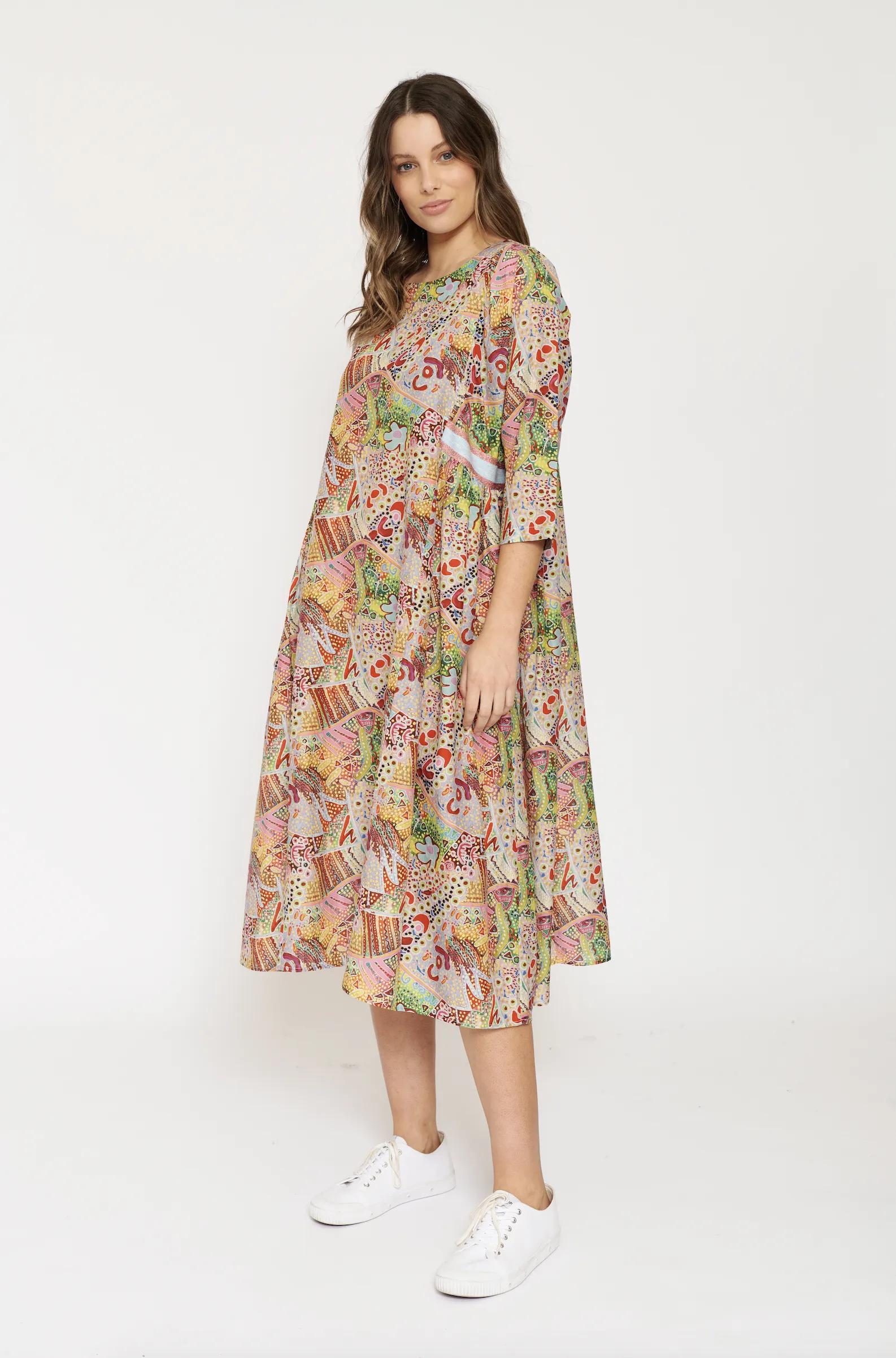 Alice Dress In Moments Print