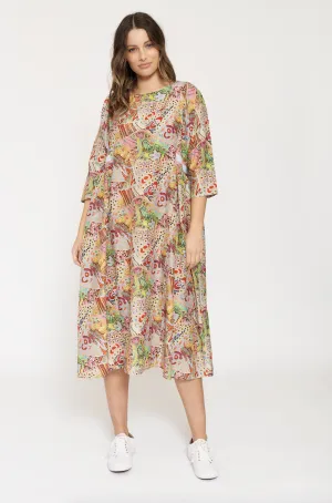 Alice Dress In Moments Print