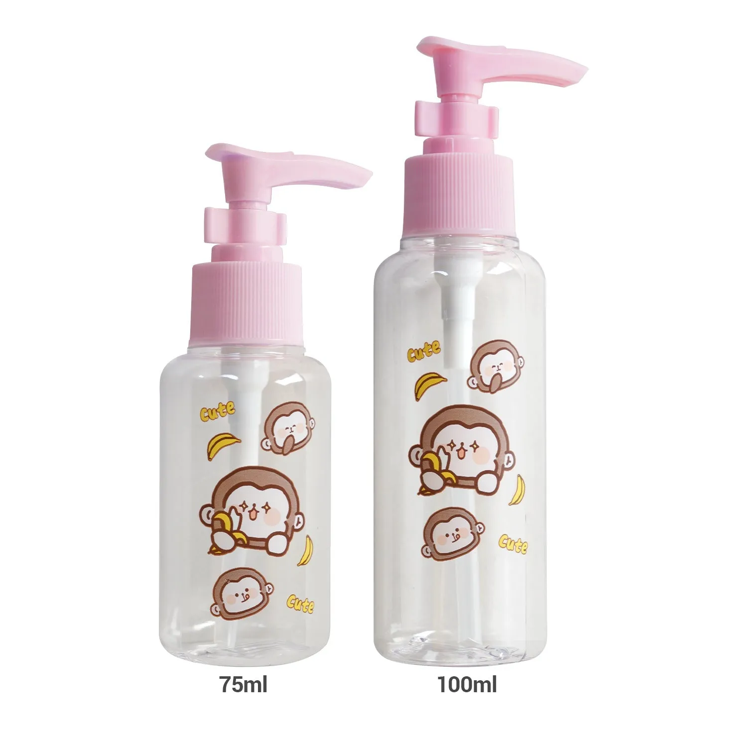 Animal Character Printed Refillable Empty Pump Bottle