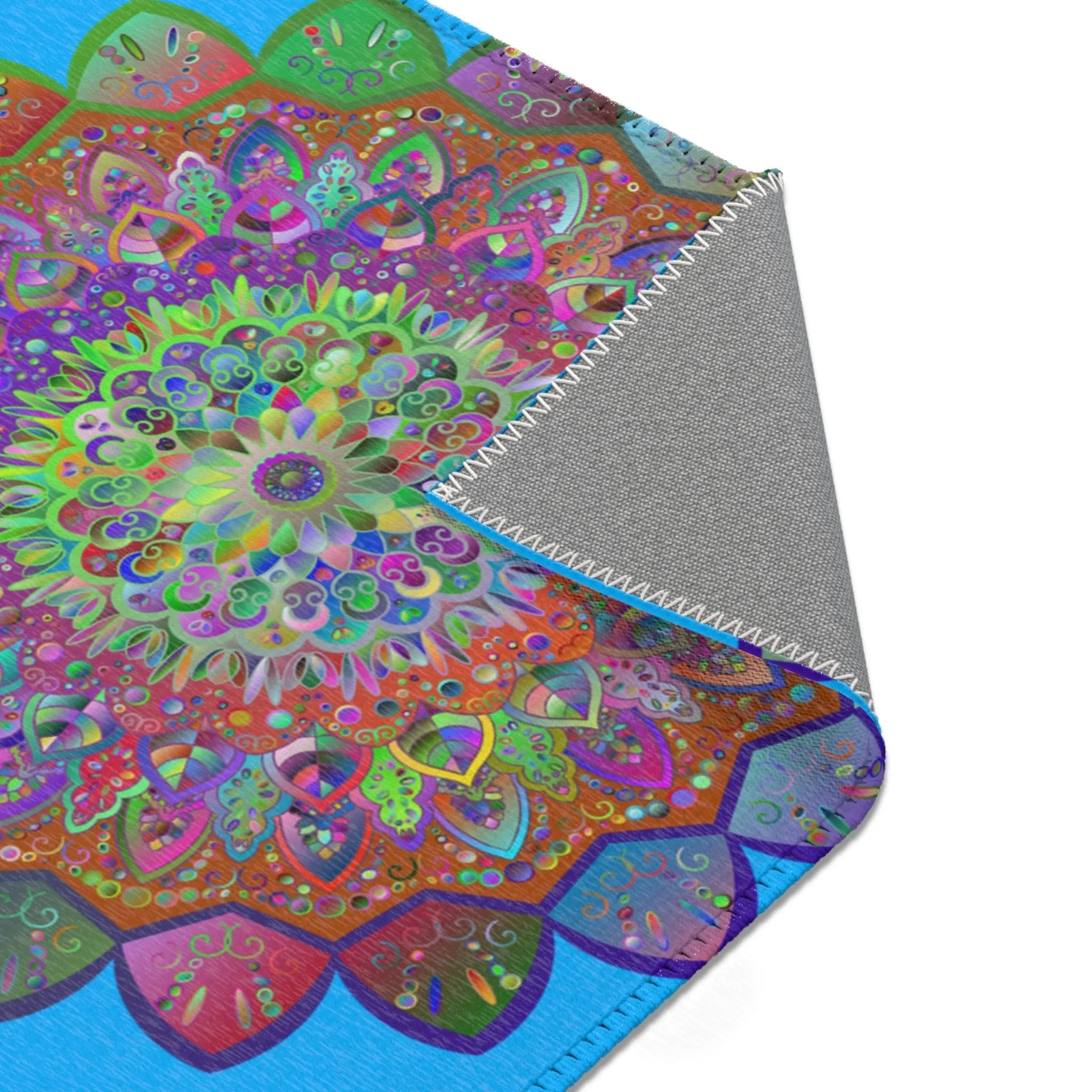 Area Rugs Featuring Hand-Drawn Mandala Designs