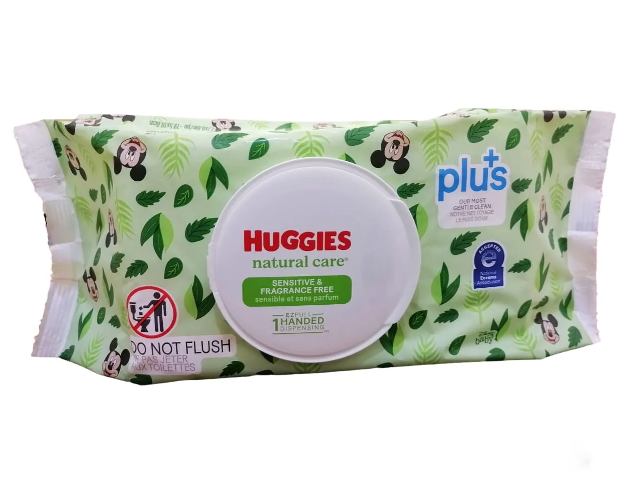 Baby Wipes (Huggies Plus  ) Natural Care Sensitive And Fragrance Free