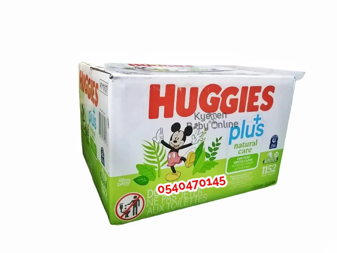 Baby Wipes (Huggies Plus  ) Natural Care Sensitive And Fragrance Free