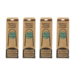 Bamboo Tongue Cleaner Pack of 4