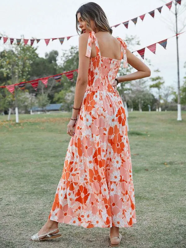 Boho Blossom Rayon Maxi Dress