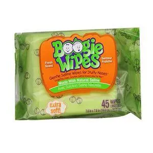 Boogie Wipes Saline Nose Wipes Fresh Scent