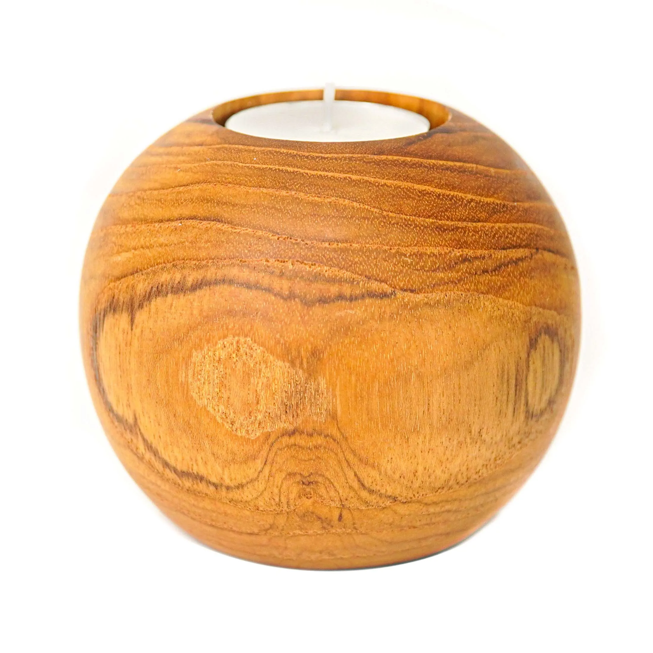 Candle Holder, Handmade Teak Wood, Medium