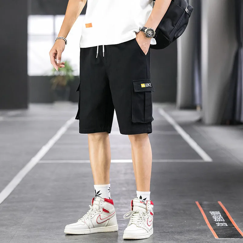 Cargo Shorts Men Summer Outdoor Korean Trendy Thin Loose Couple Mid-Length CasualSport Pants Bermuda Shorts