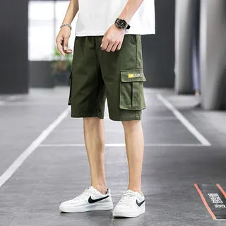 Cargo Shorts Men Summer Outdoor Korean Trendy Thin Loose Couple Mid-Length CasualSport Pants Bermuda Shorts