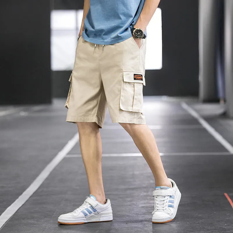 Cargo Shorts Men Summer Outdoor Korean Trendy Thin Loose Couple Mid-Length CasualSport Pants Bermuda Shorts