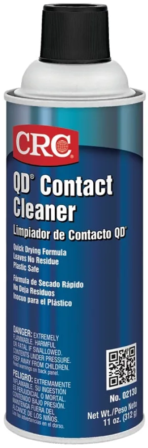 CRC QD 02130 Contact Cleaner, 11 oz, Liquid, Alcohol :EA: QUANTITY: 1