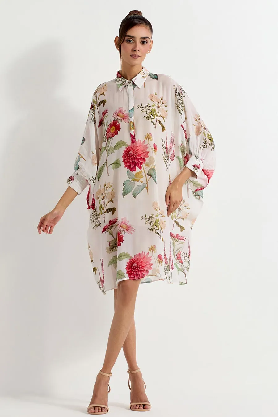 Daisy Printed Georgette Relaxed Dress