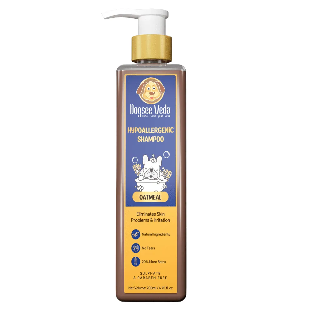 Dogsee Veda Hypoallergenic Oatmeal Shampoo for Dogs (200ml) (Limited Shelf Life)