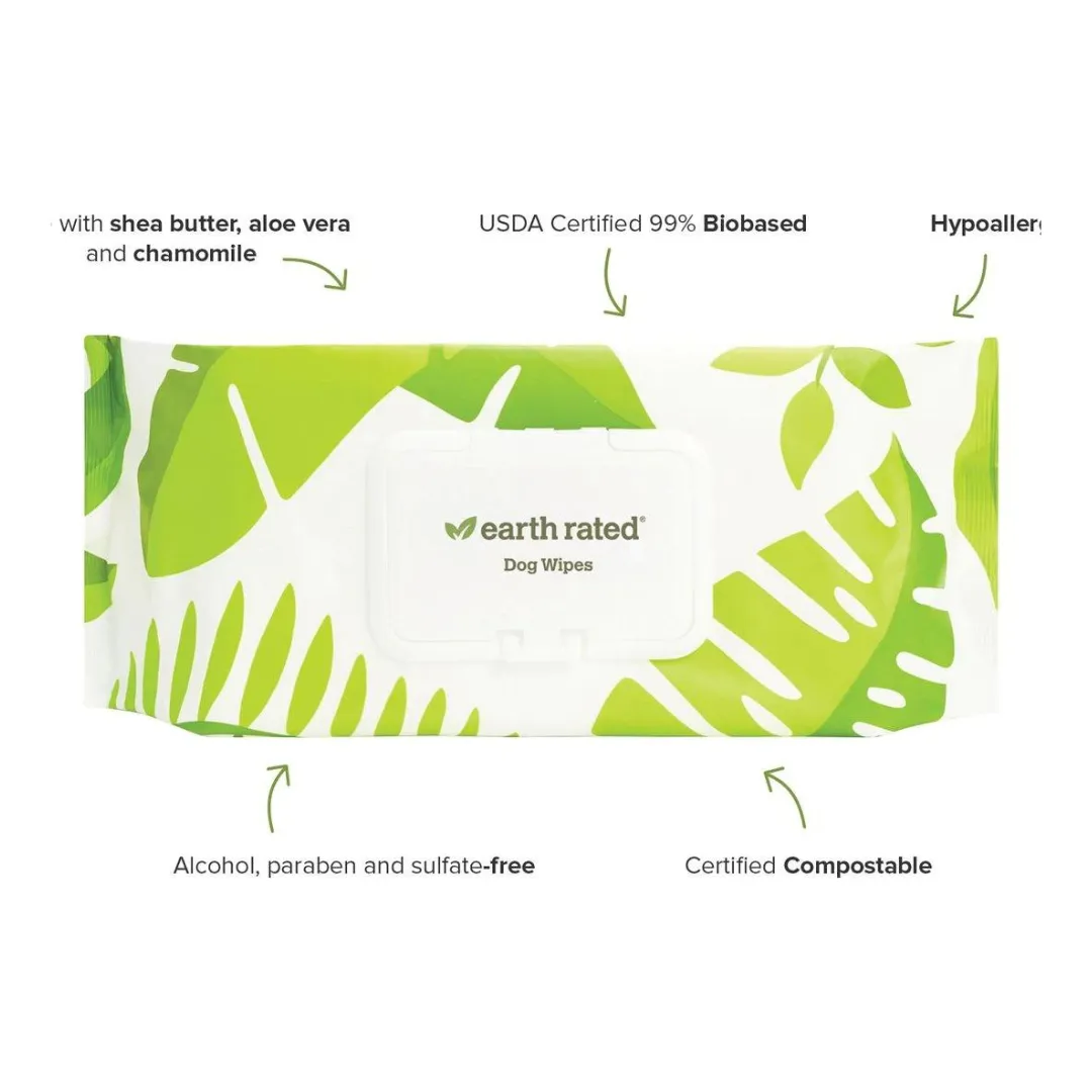 Earth Rated Compostable Dog Wipes