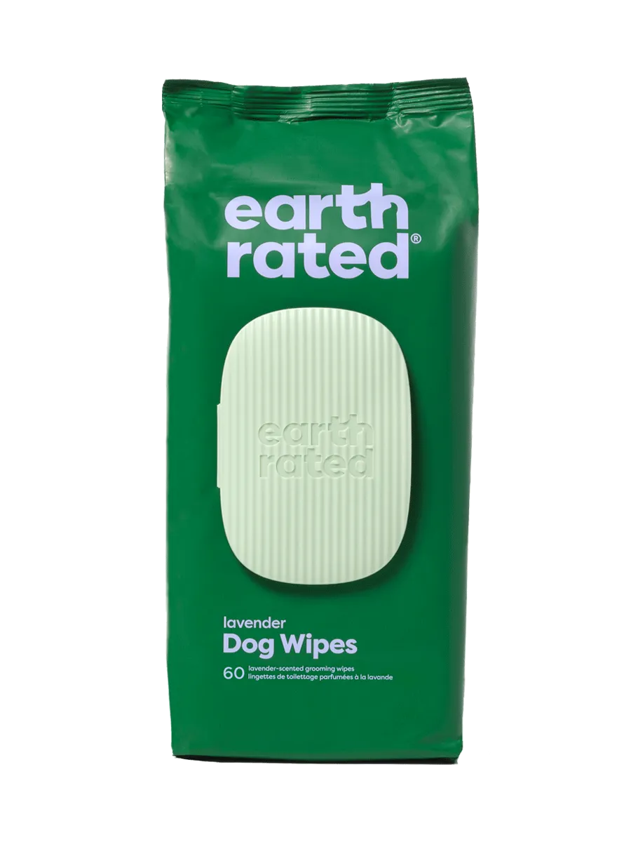 Earth Rated Plant-Based Dog Grooming Wipes