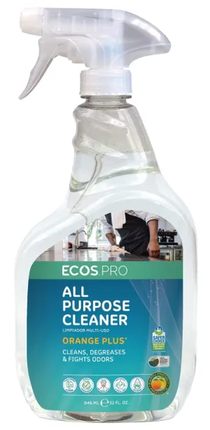 Ecos Pro PL9706/6 Cleaner, 32 oz, Bottle, Liquid, Orange :EA: QUANTITY: 1