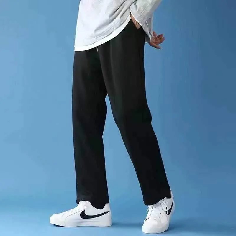 Gray Matching Pants Wide Leg Trendy ins Straight Loose All-Matching Sport Long Pants