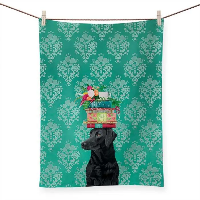 Greenbox Art Woman's Best Friend Tea Towel