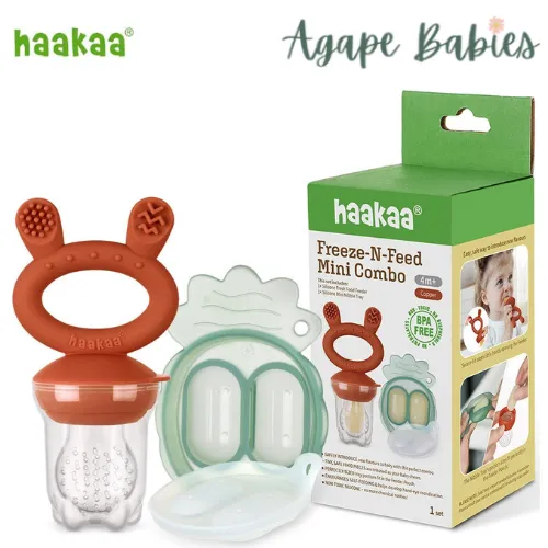 Haakaa Freeze-N-Feed Mini Combo - Feeder   Pea Green Tray - 9 Color