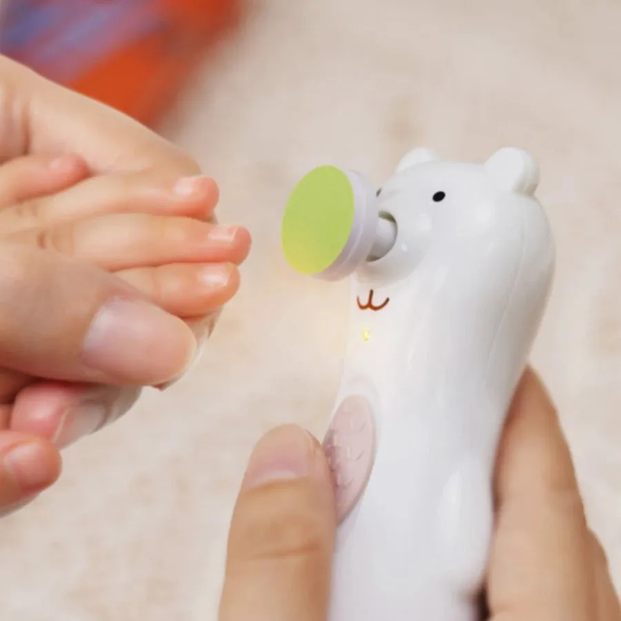 Haakaa Happii Bear Nail Care Set - USB Rechargeable