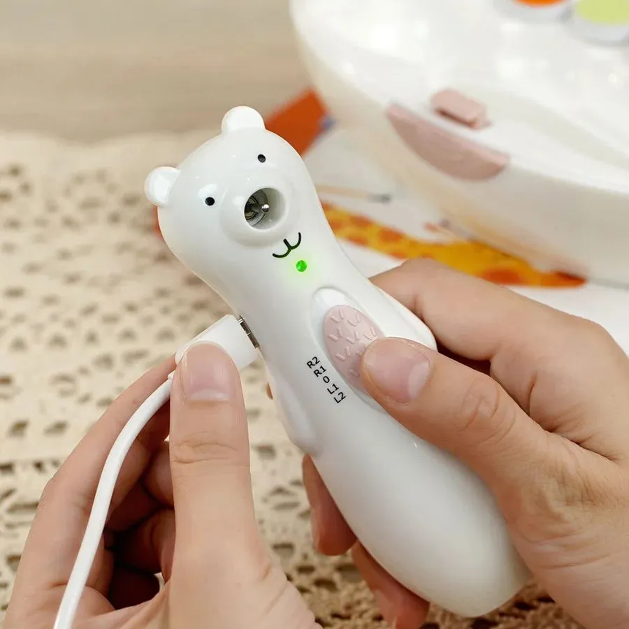 Haakaa Happii Bear Nail Care Set - USB Rechargeable