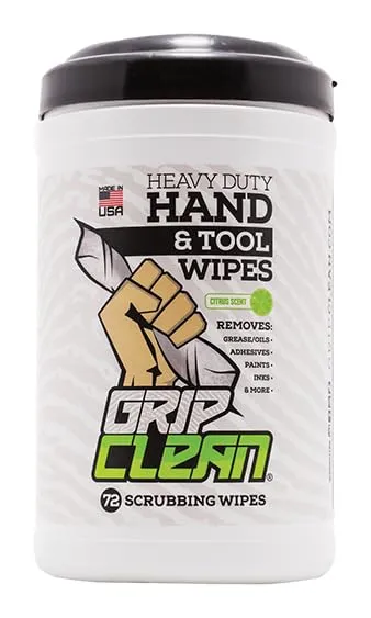 Heavy-Duty Hand & Tool Cleaning Wipes for Automotive Use – Large 12-1/4" × 9-1/2" Size - Removes Grease, Oil, Odors, and Tough Grime