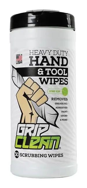 Heavy-Duty Hand & Tool Cleaning Wipes for Automotive Use – Large 12-1/4" × 9-1/2" Size - Removes Grease, Oil, Odors, and Tough Grime