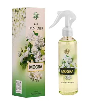 JETHARAM DAWARJI INTERNATIONAL Mogra Air Freshener - 250ml | Refreshing Room Spray | Invigorating Aromatherapy for a Wave of Freshness