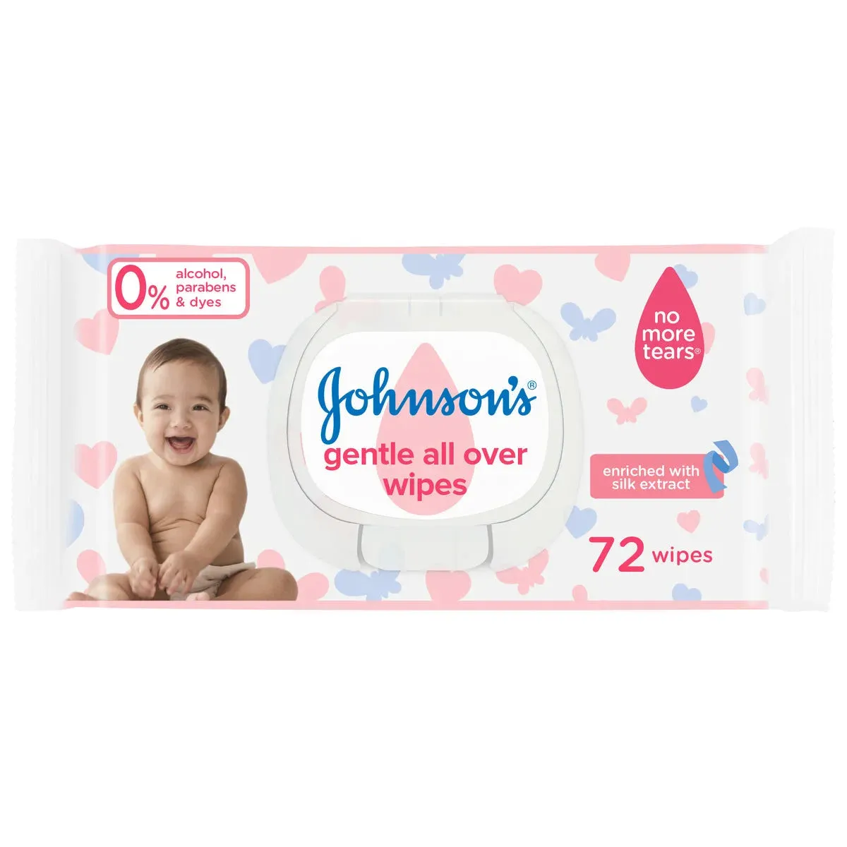 Johnson's Baby Wipes - Gentle All Over 2 1 - Pack of 216 Wipes