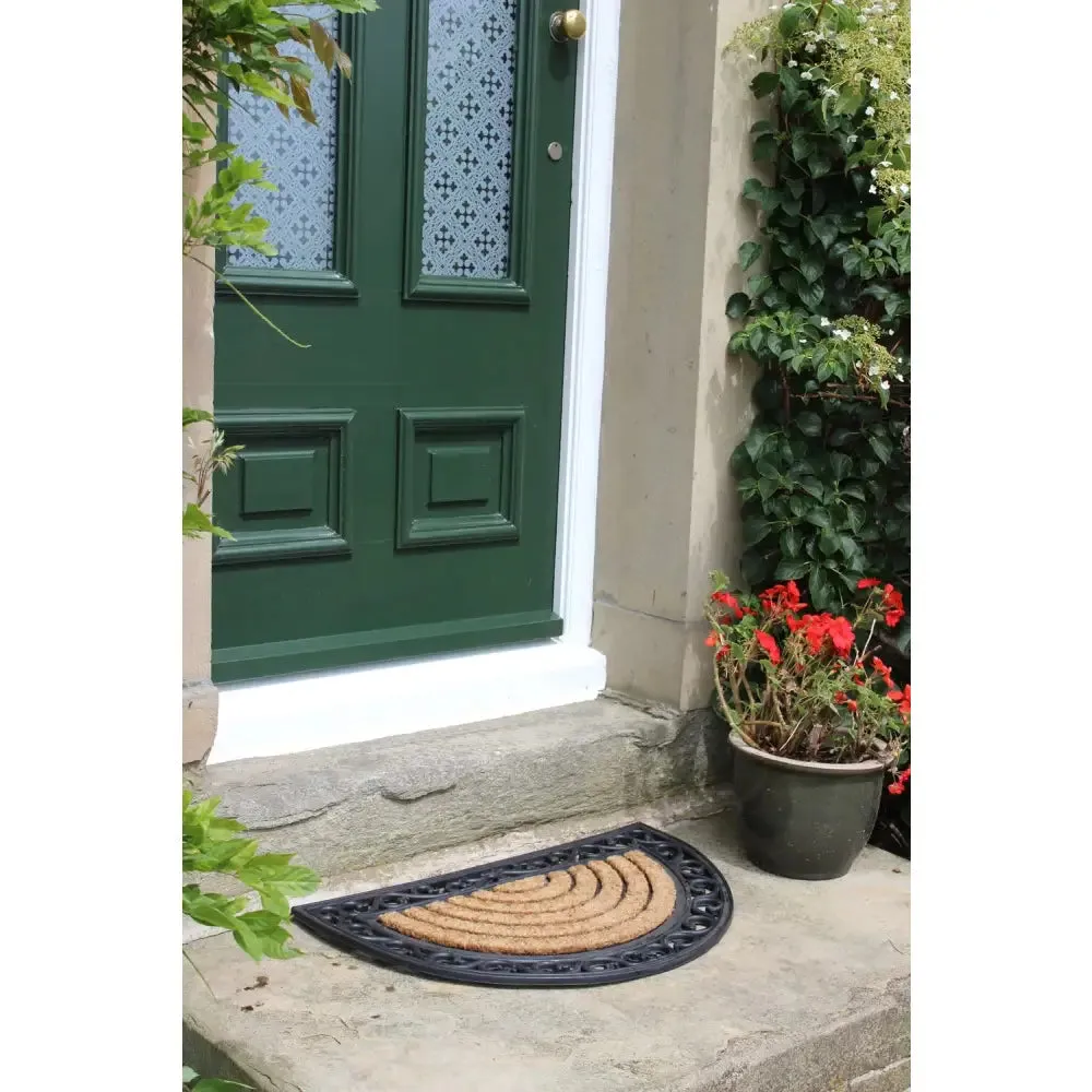 JVL Karina Half Moon Scraper Door Mat 45 x 75cm