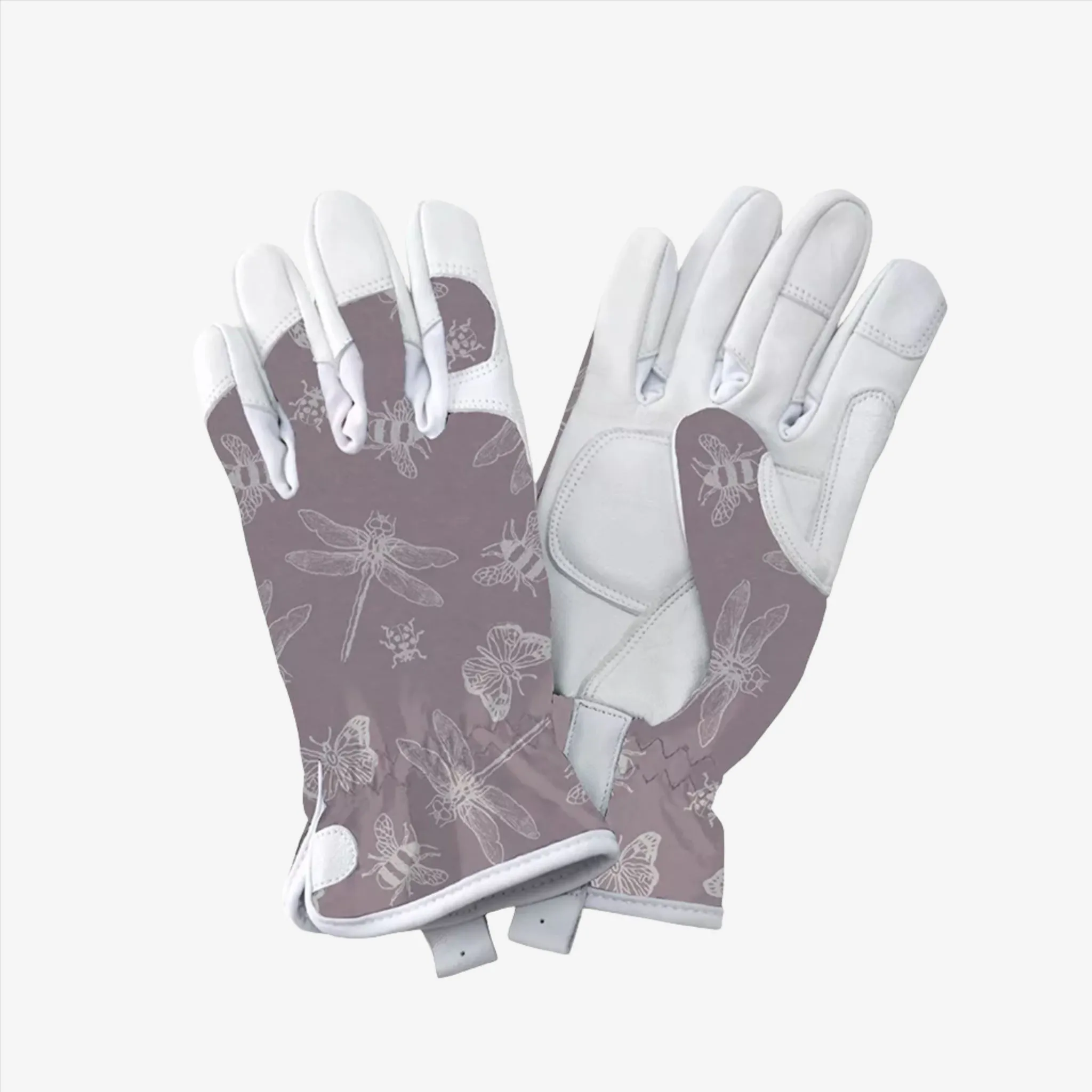 Kent & Stowe Purple Flutter Bugs Premium Leather Gloves