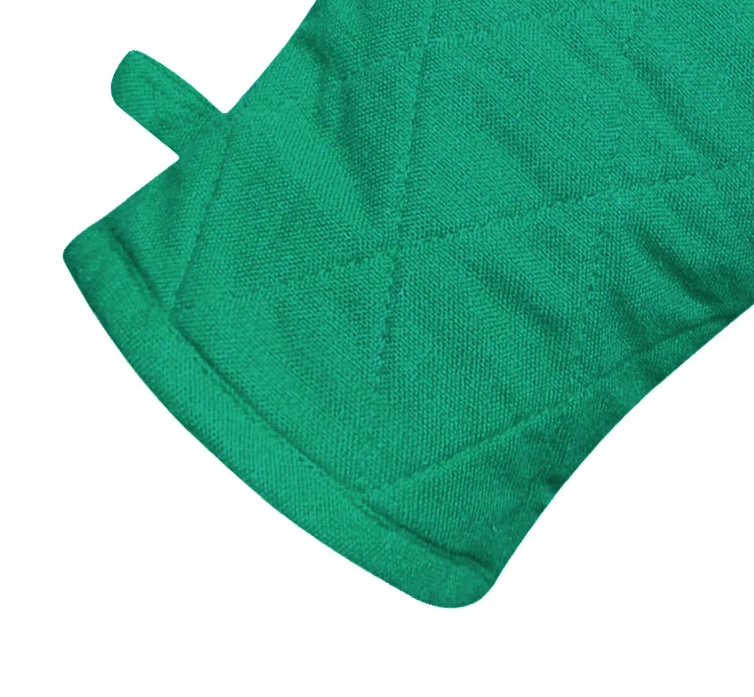 Kuber Industries Cotton Microwave Oven Gloves, Set of 2 (Green)-HS40KUBMART23972