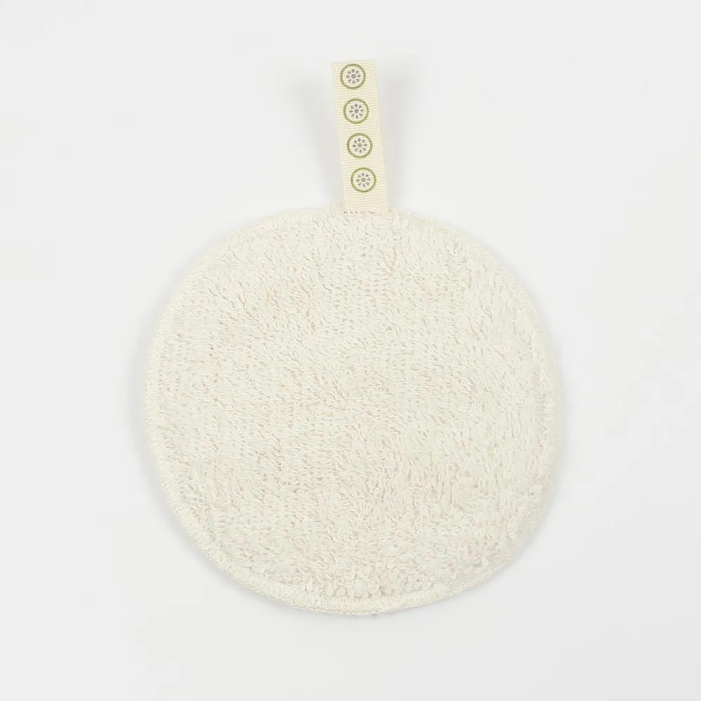 Large Organic Cotton Facial Pads - Pack of 5 White