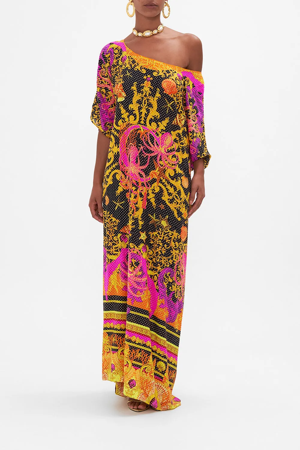 LUXE ROUND NECK KAFTAN OCTOPIA