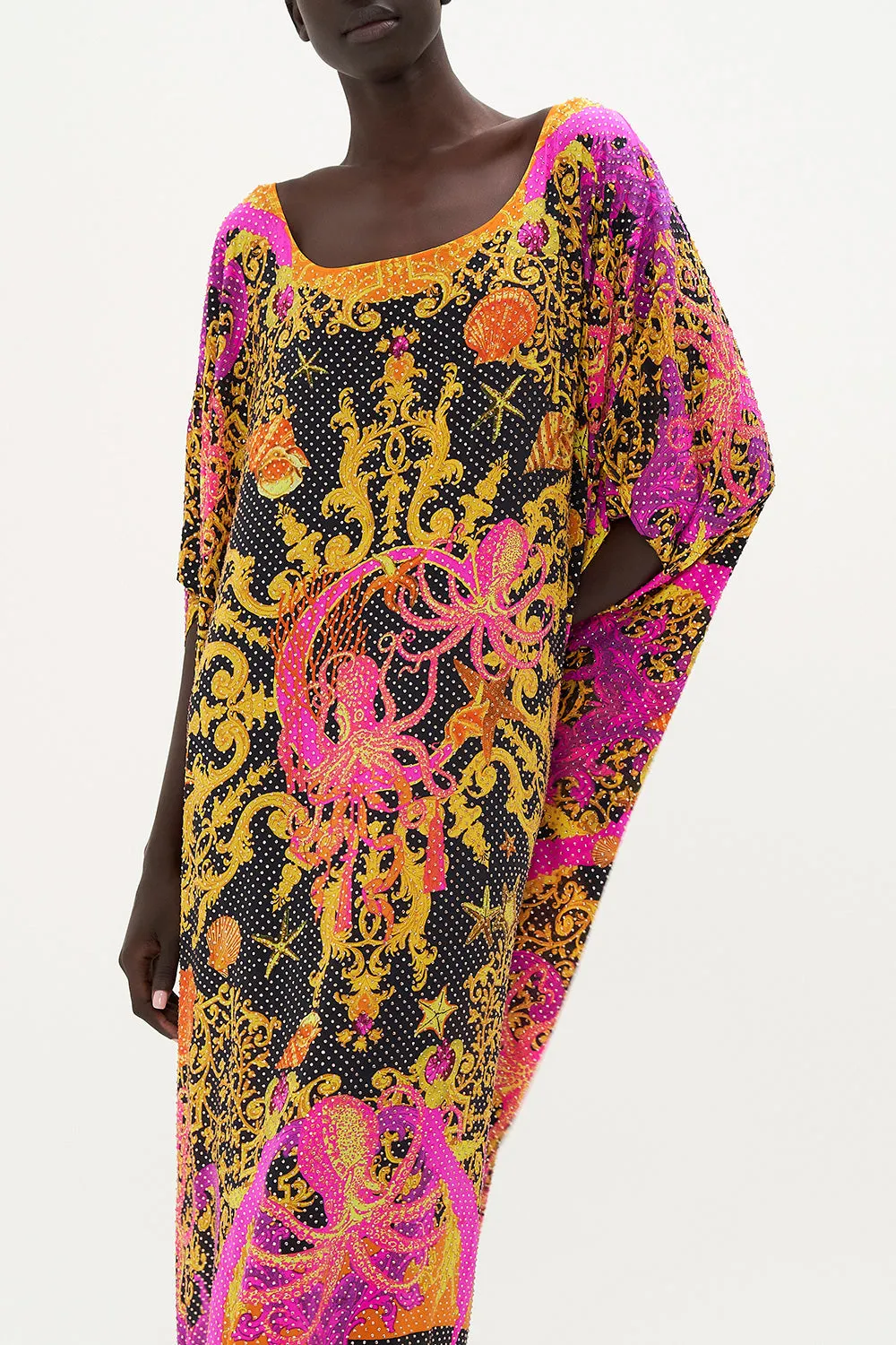 LUXE ROUND NECK KAFTAN OCTOPIA