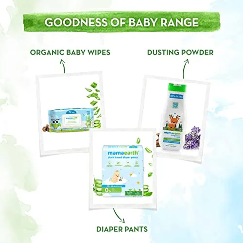 Mamaearth India's First Organic Bamboo Based Baby Wipes (72 Wipes)