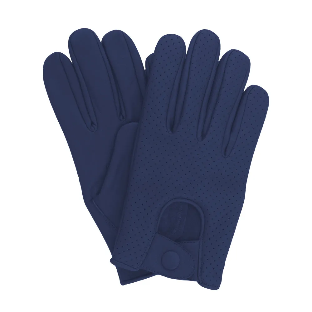 Men Driving Leather Gloves Mesh