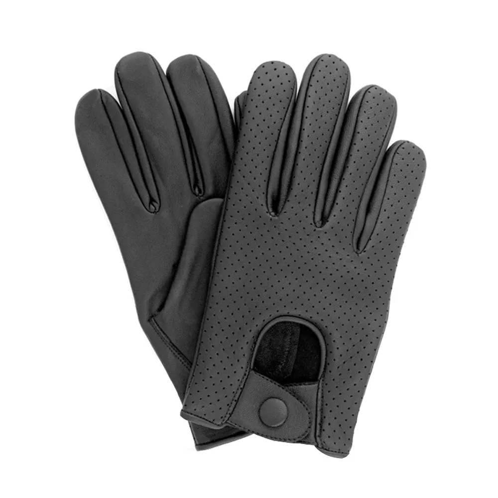 Men Driving Leather Gloves Mesh