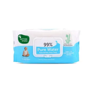 Mother Sparsh 99% Pure Water Wipes, 72 Count