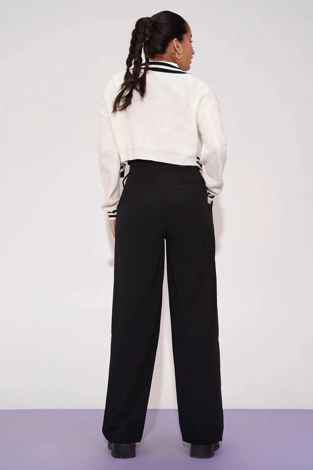 Neo Noir Tie-up Korean Pants