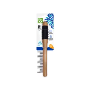 Only Natural Pet Comb with Bamboo Handle for Dogs