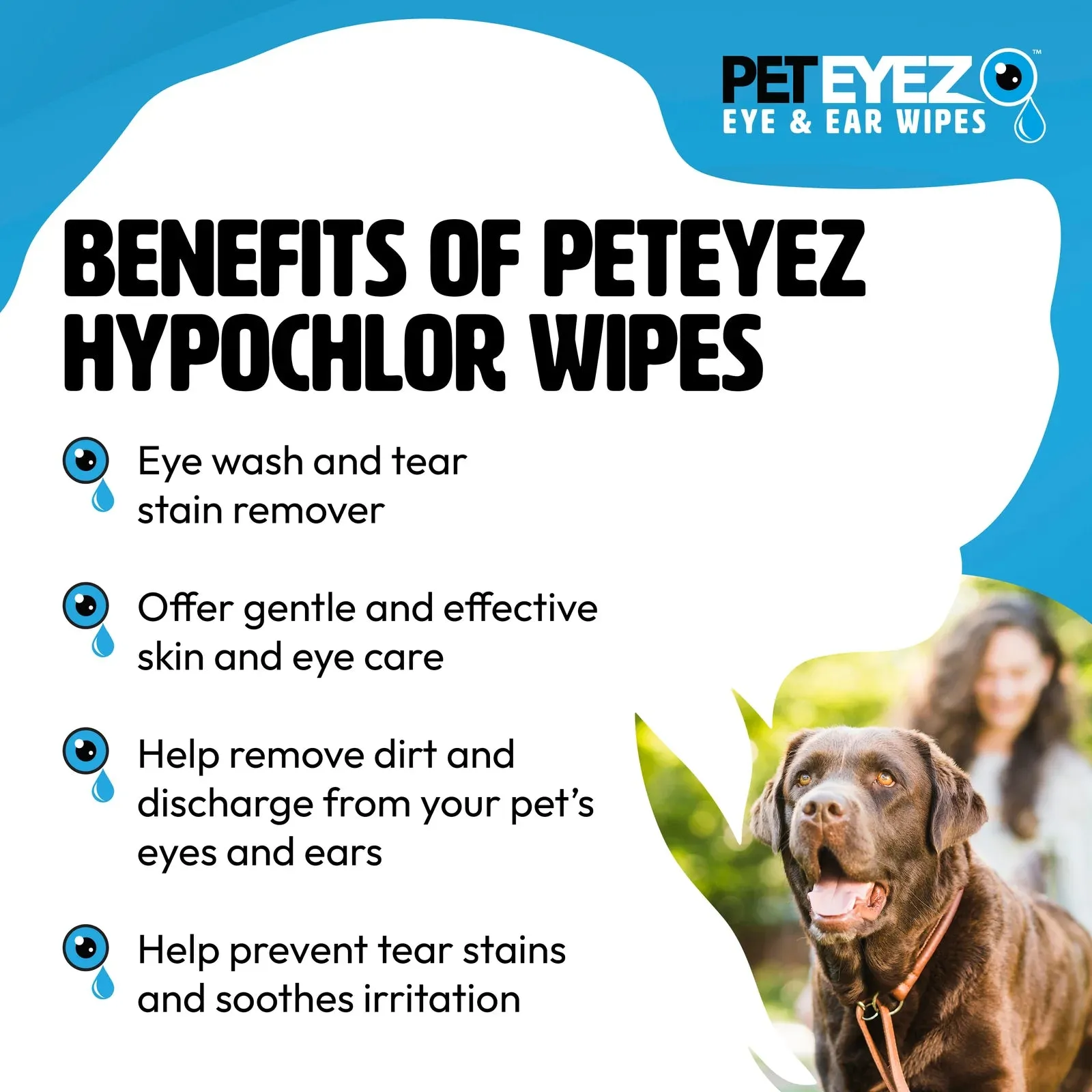 Pet Eyez™️ Eye Ear Wipes 120ct