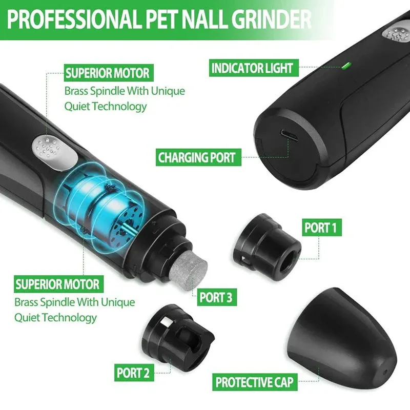 PetAffairs Pro USB Rechargeable Pet Nail Grinder