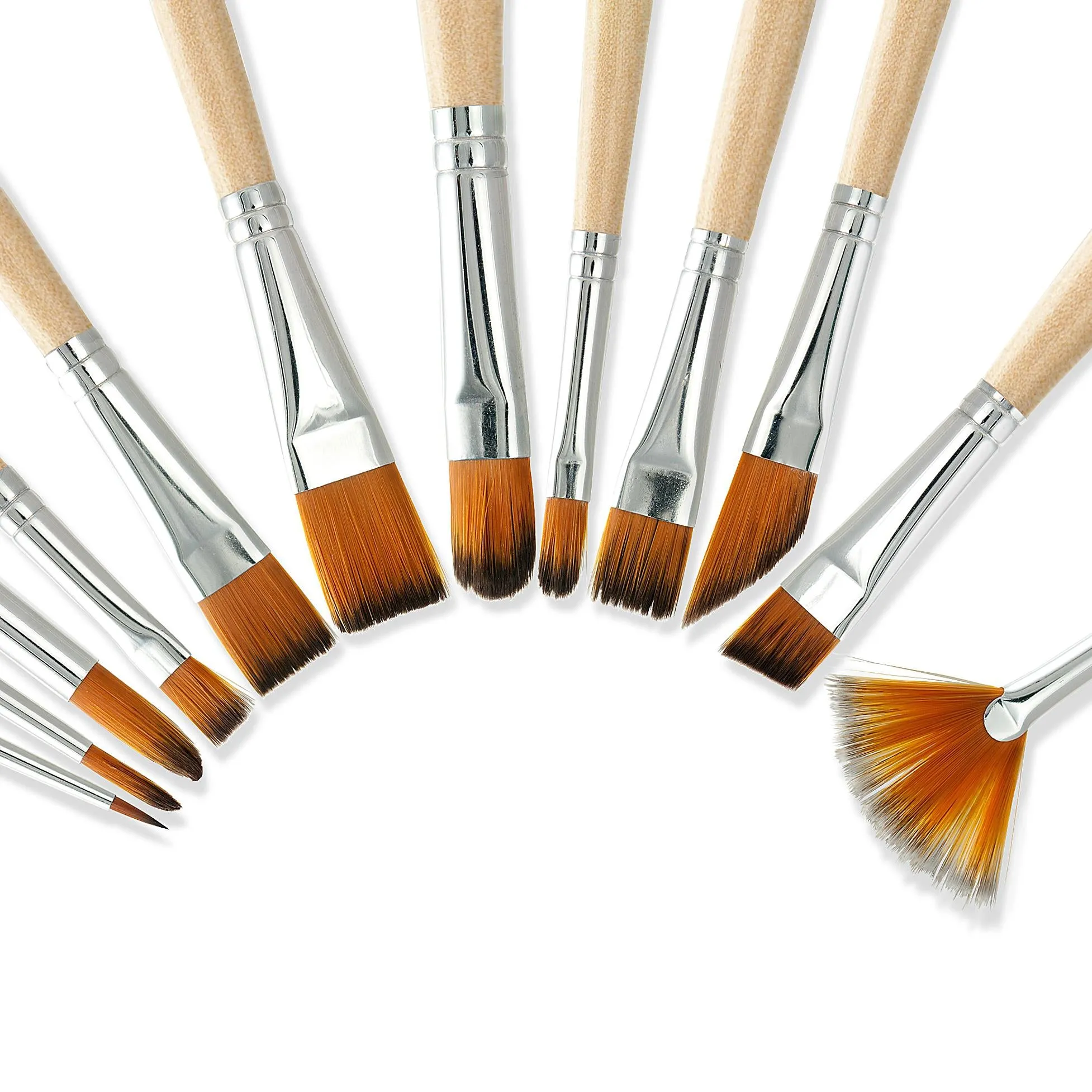 Peter Pauper Press Artist's Nylon Brush Set 12pk