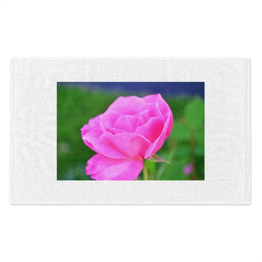 Pink Flower Rally Towel, 11x18