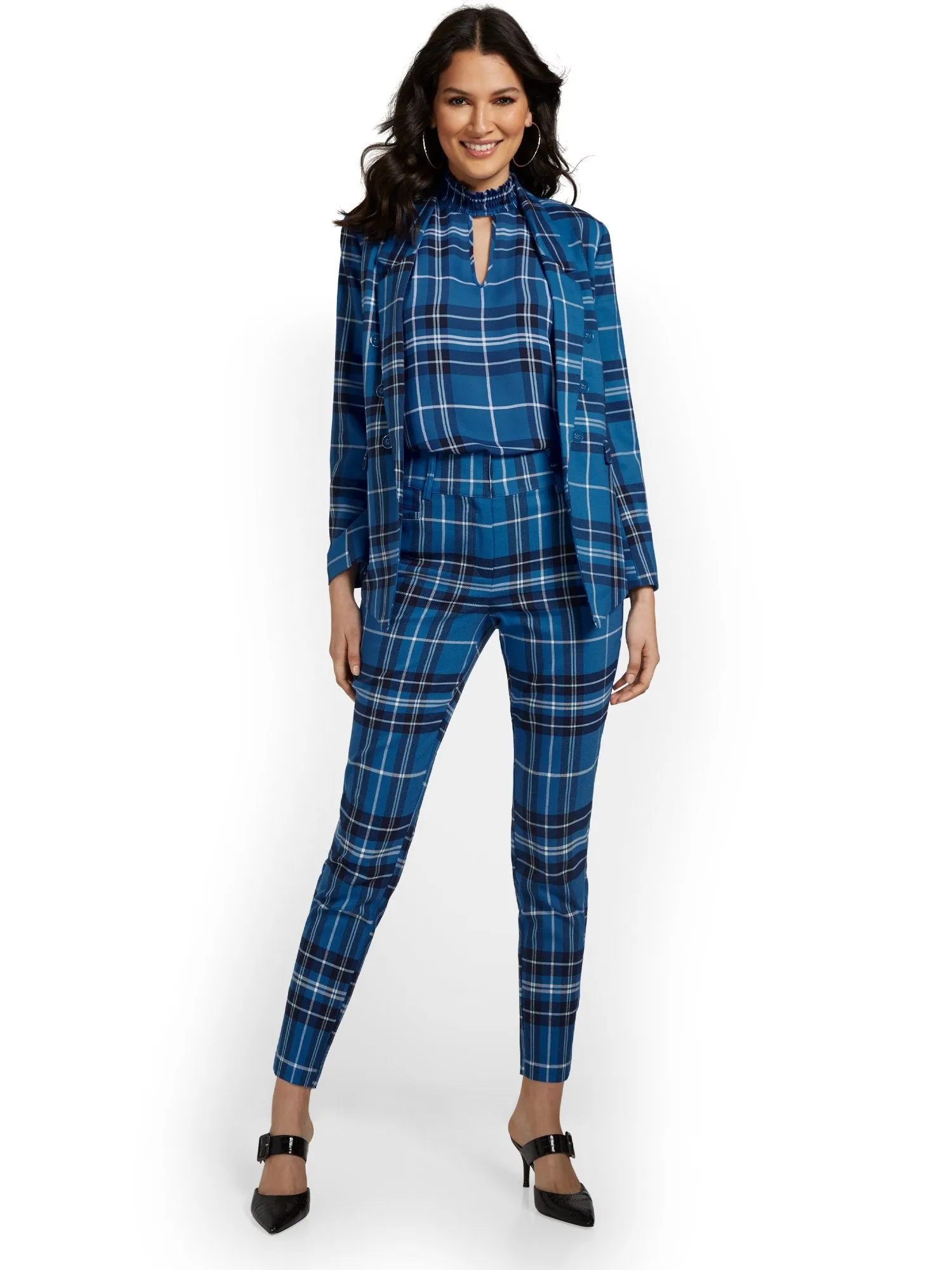 Plaid Ankle Pant