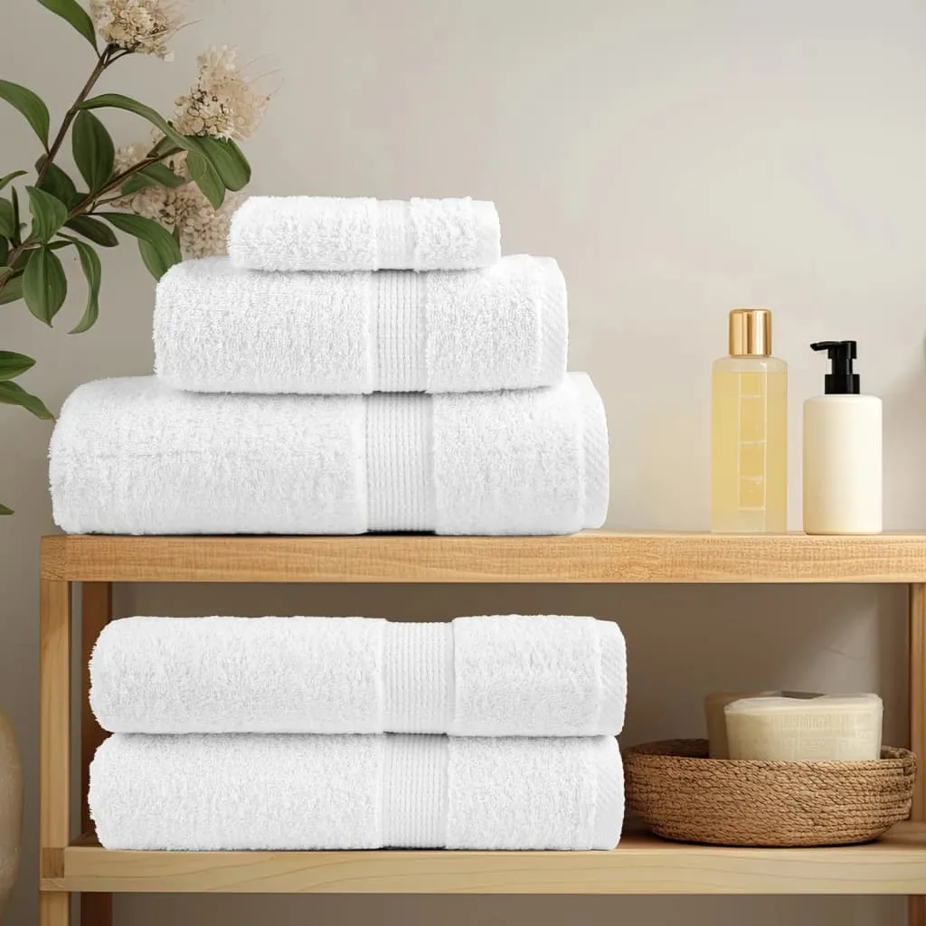 Premium Towels 10pcs White 100x200cm 600gsm 100% Cotton