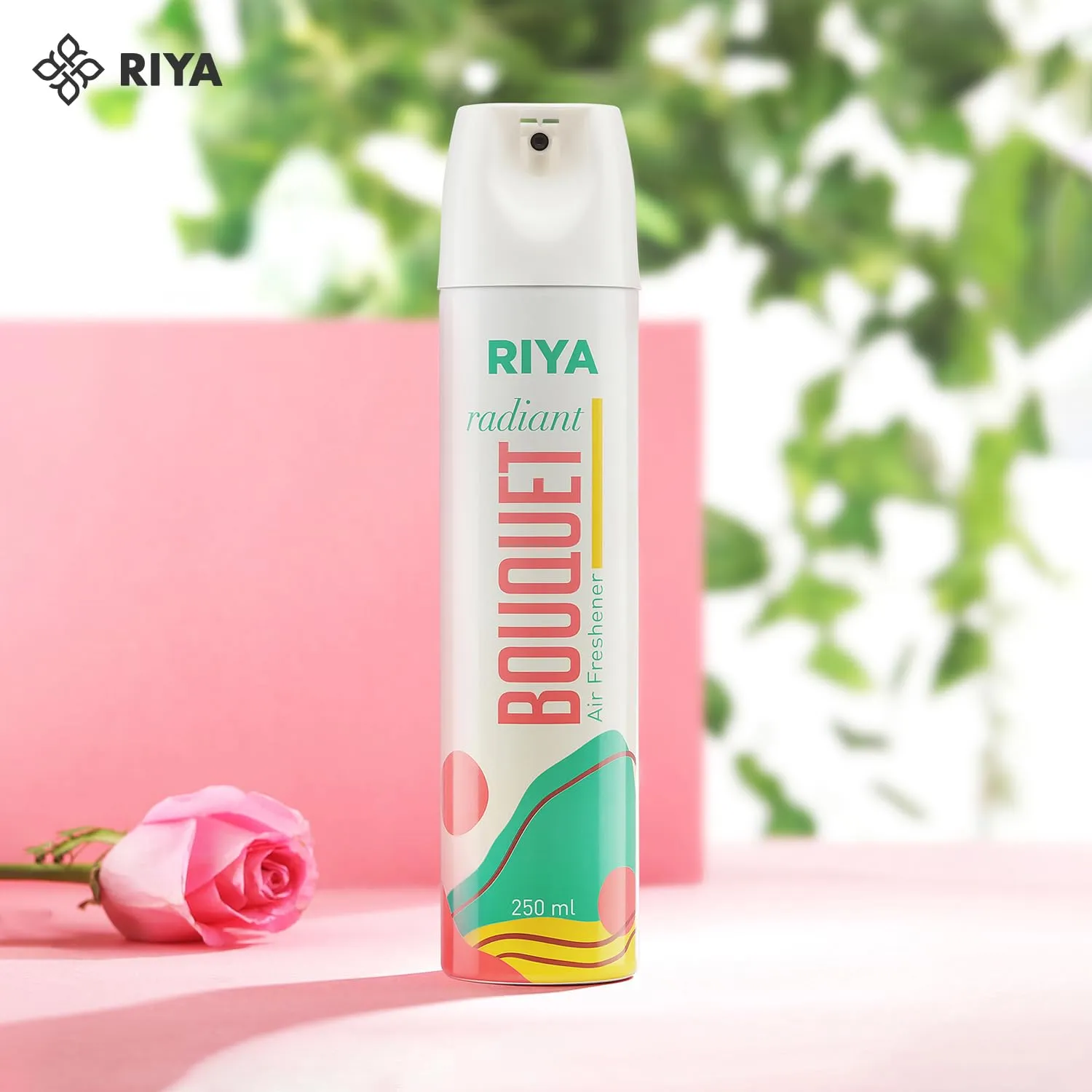 Riya Radiant Bouquet & Rajani Air Freshener Spray Combo (Pack Of 2, 250 ml each) | Odour Eliminating Room Freshener for Home & Office | Long-Lasting Fragrance | Germ-Free Formula For Clean Air