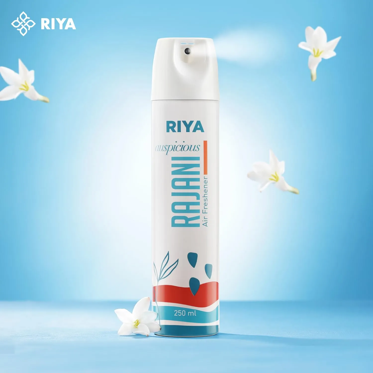 Riya Radiant Bouquet & Rajani Air Freshener Spray Combo (Pack Of 2, 250 ml each) | Odour Eliminating Room Freshener for Home & Office | Long-Lasting Fragrance | Germ-Free Formula For Clean Air