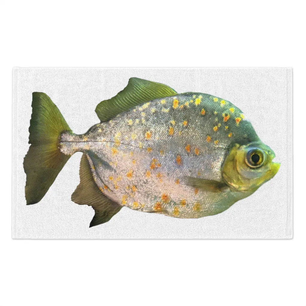 Silver Fish with Specs Rally Towel, 11x18